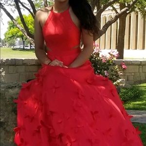 Red prom dress
